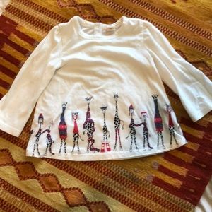 Tucker + Tate snuggly giraffes T-shirt